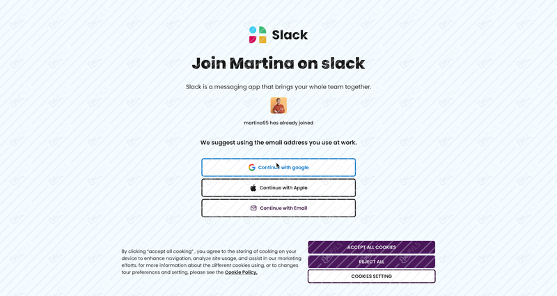 1 Invite email