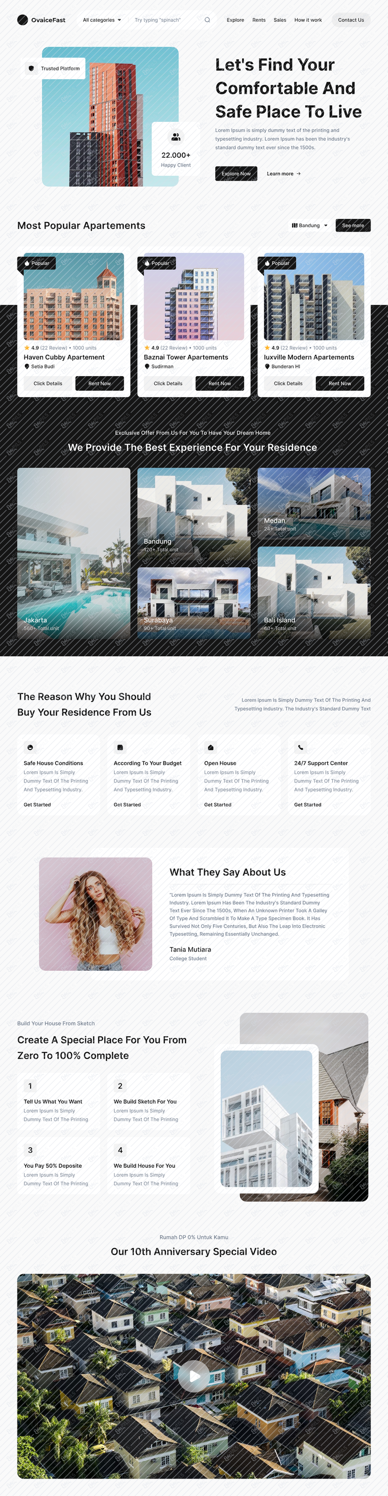 Landing page