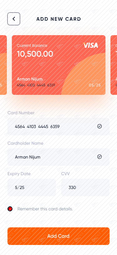 Add New Card
