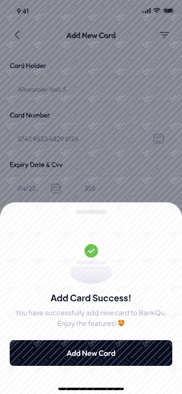 Add New Card / Typing