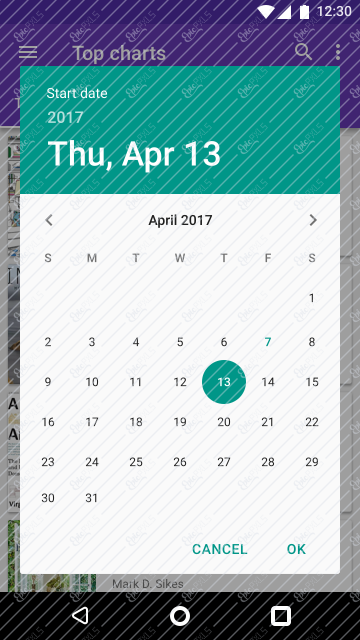 Dialog: Calendar