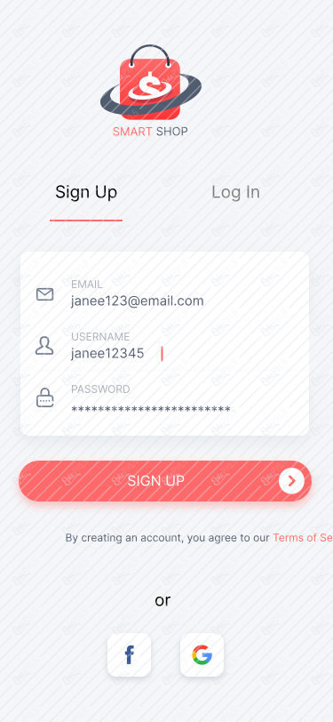 sign up