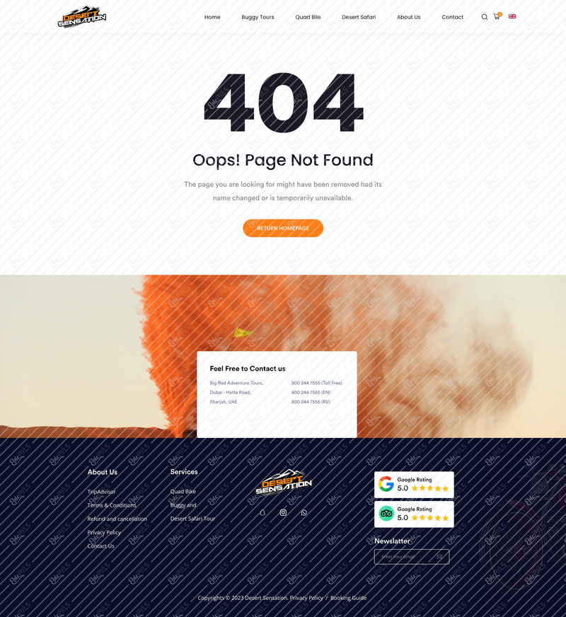 404 page