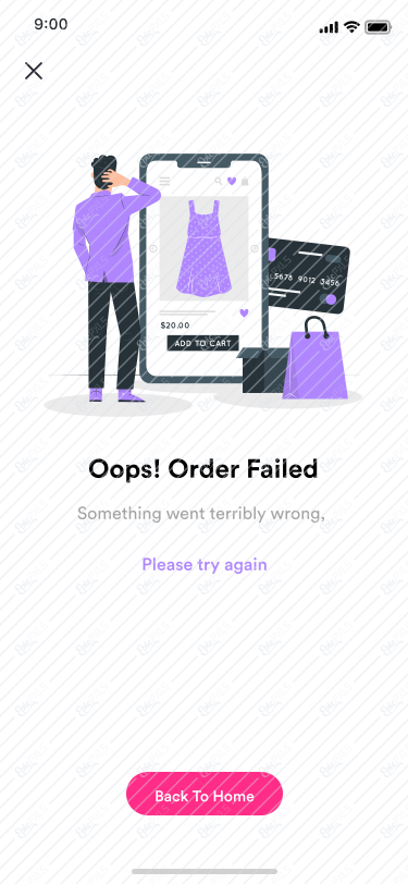 47 Order Failed