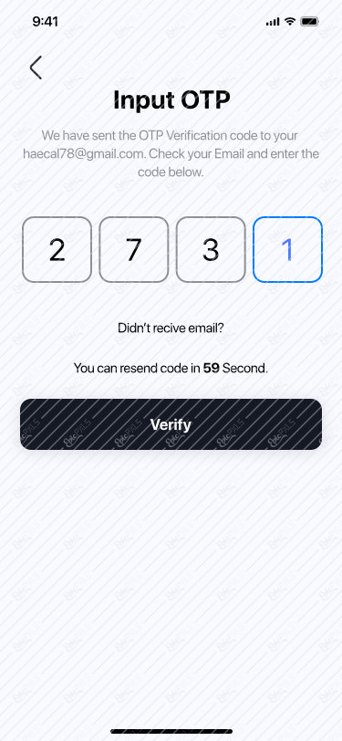 Forgot Password OTP Filled