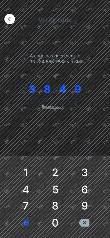 Verify code