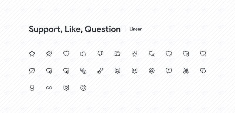 Support, Like, Question