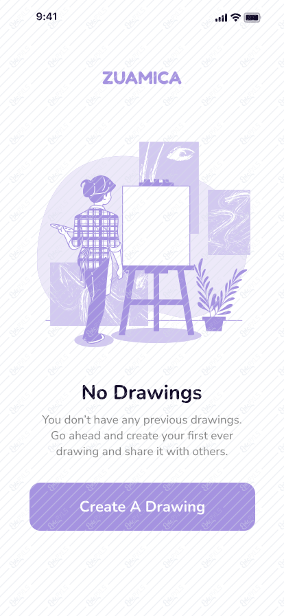 Drawings Empty State Screen