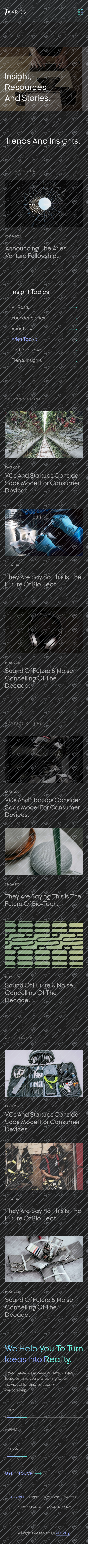 MOBILE DYNAMIC BLOG PAGE