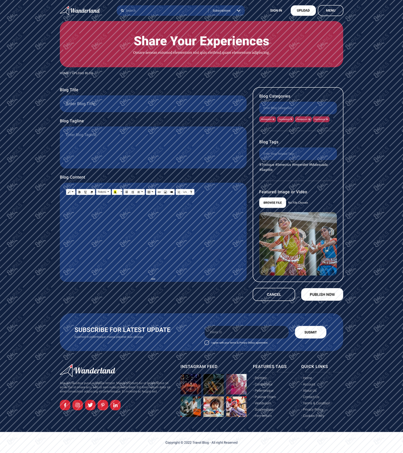 Upload Blog