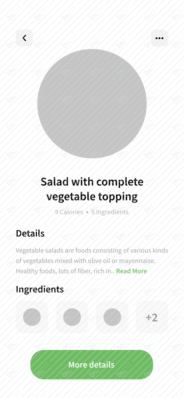 Food Detail Screen