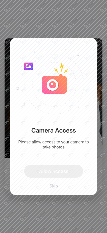 Discover / Popup / Camera Access