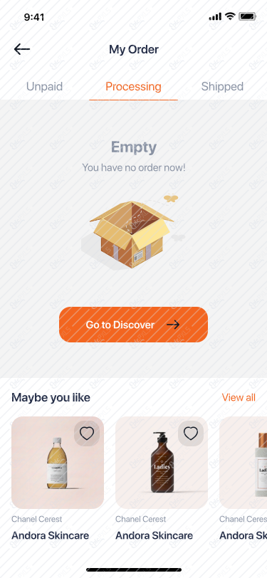 22_My Order - Processing - Empty