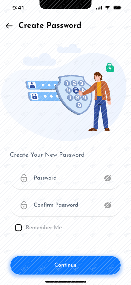 Create Password Page 1