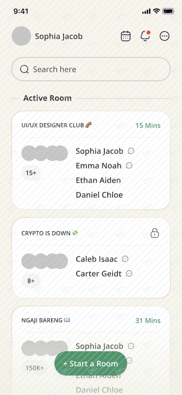 1. List Room Screen