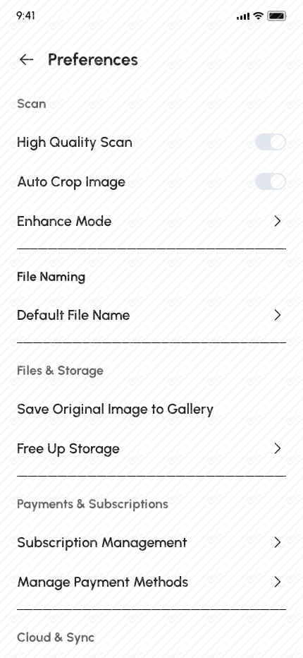 59_Light_settings, preferences