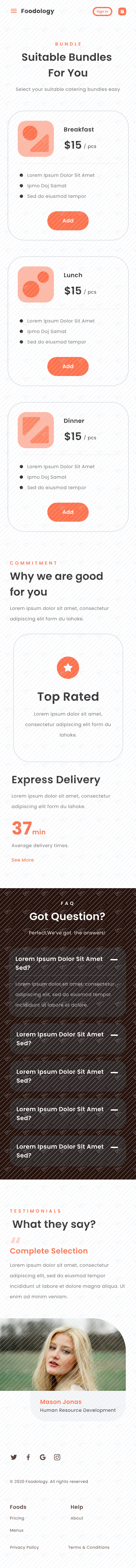 Mobile / Pricing