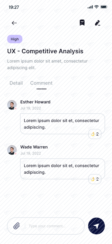 Project details/Cooment