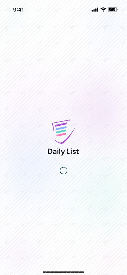 Splash screen