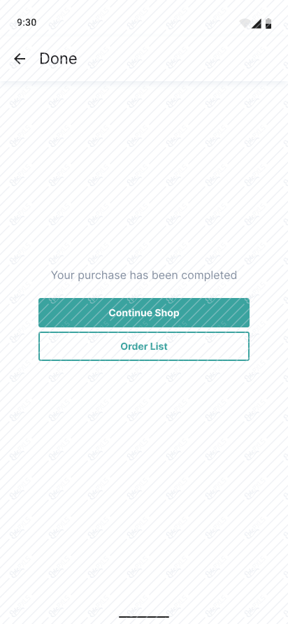 Checkout - done