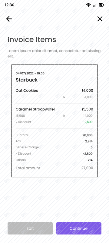 Loading - Invoice Item