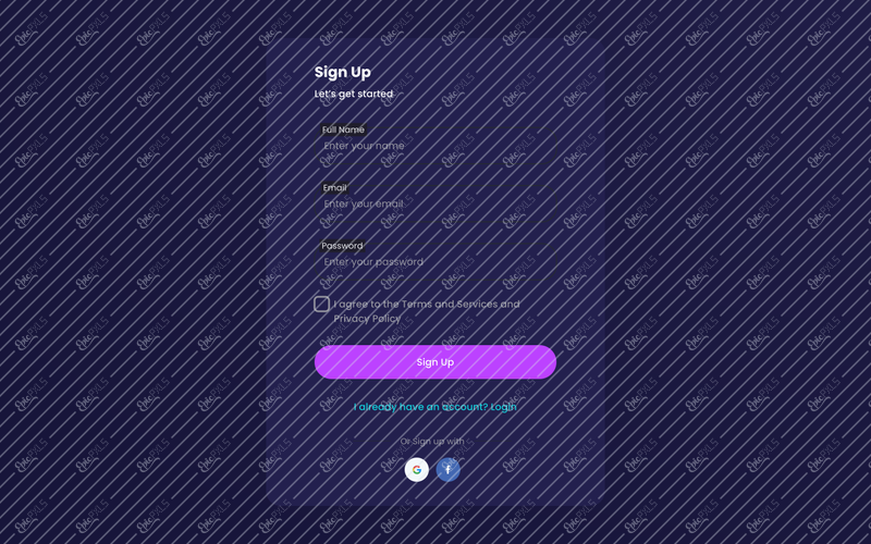 Sign Up