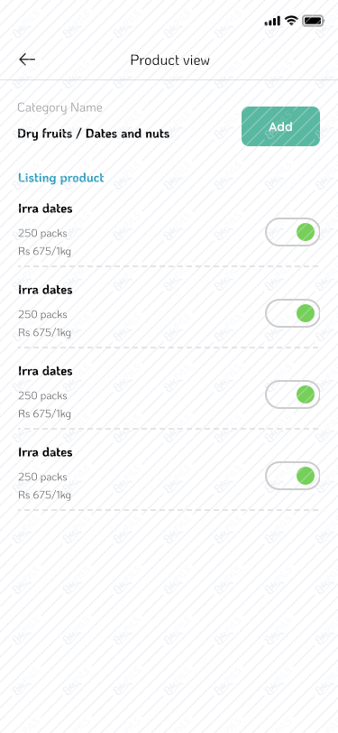 product category listing