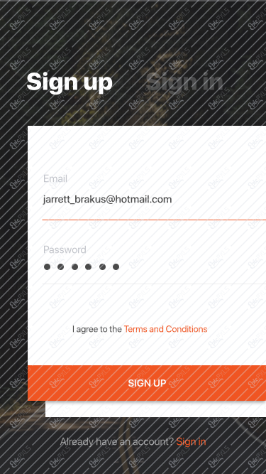 Sign up 5
