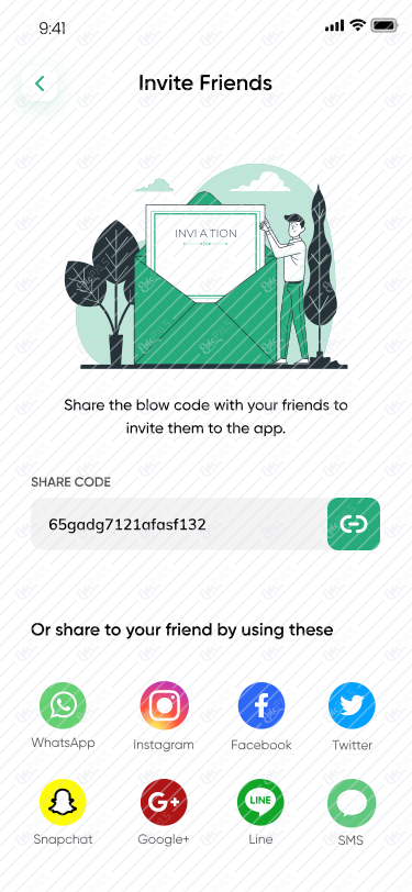 Invite friends