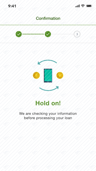 Take loan/Verifying