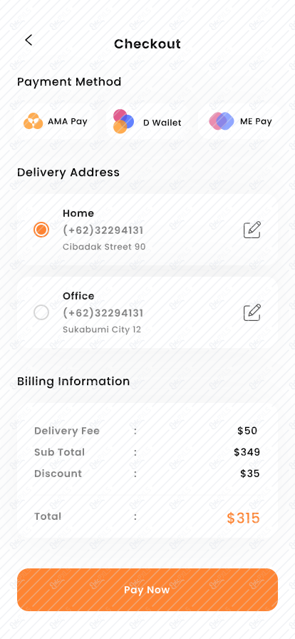 Payment Screen