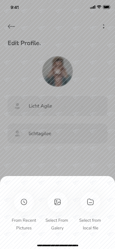 13 - MyAccountScreen - Edit Profile - 1