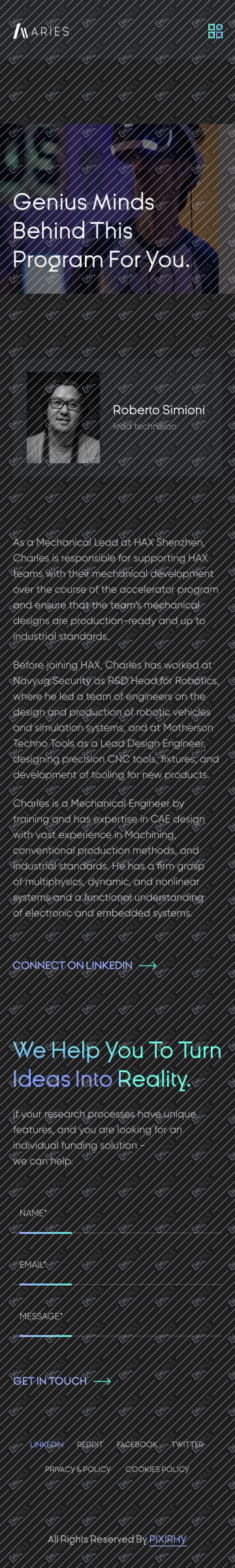 MOBILE SINGLE PROFILE PAGE