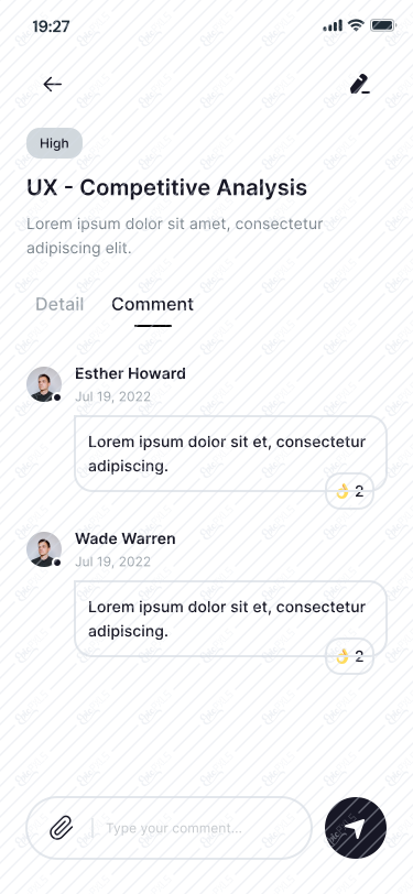 Project details/Cooment