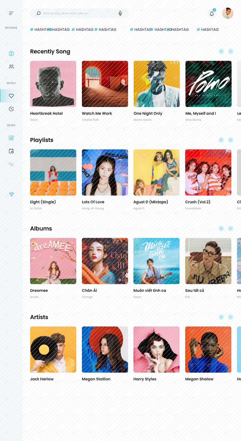 Favorite - Tablet Collapsed menu