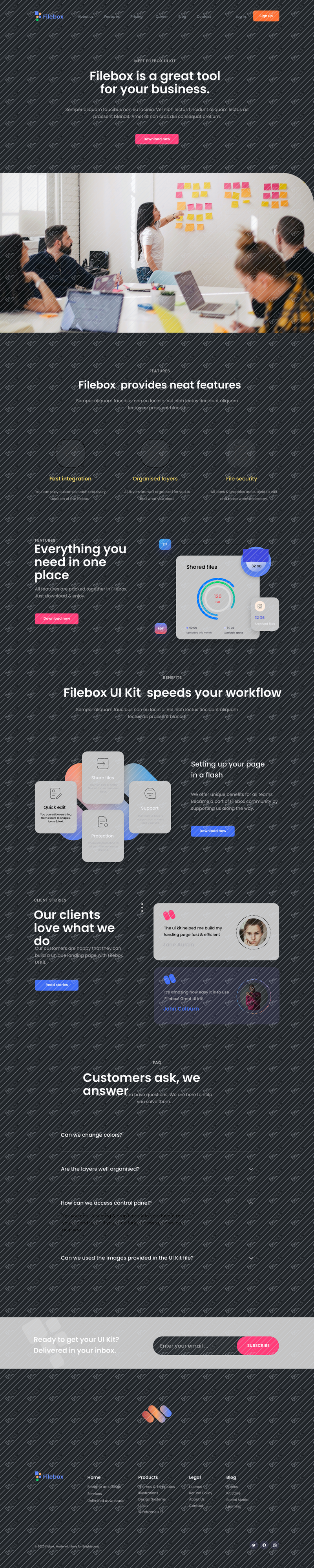Features / Dark / Desktop