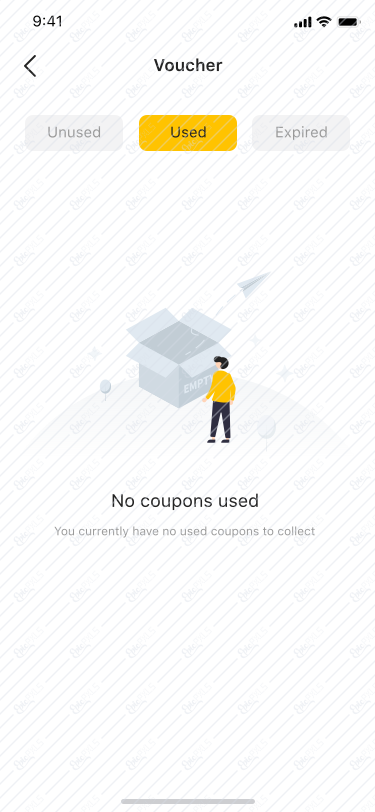 Voucher – Empty state