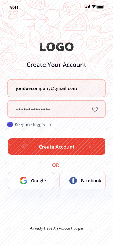sign up