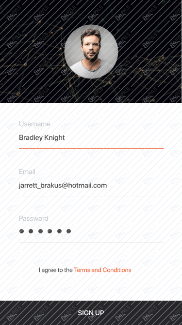 Sign up 3