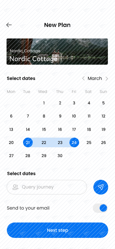 Schedule page
