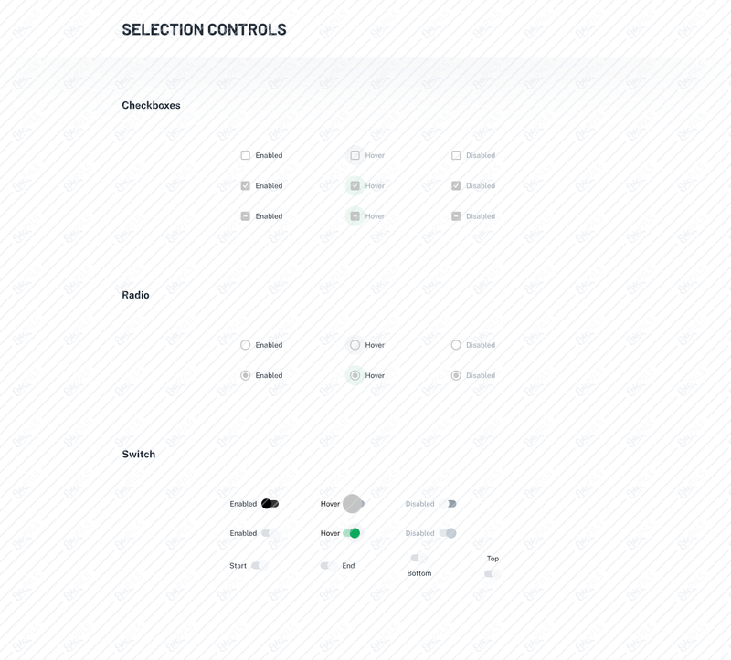 Selection Controls