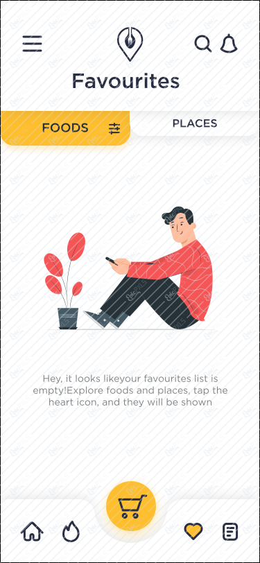 Favorites Screen 3 – Empty
