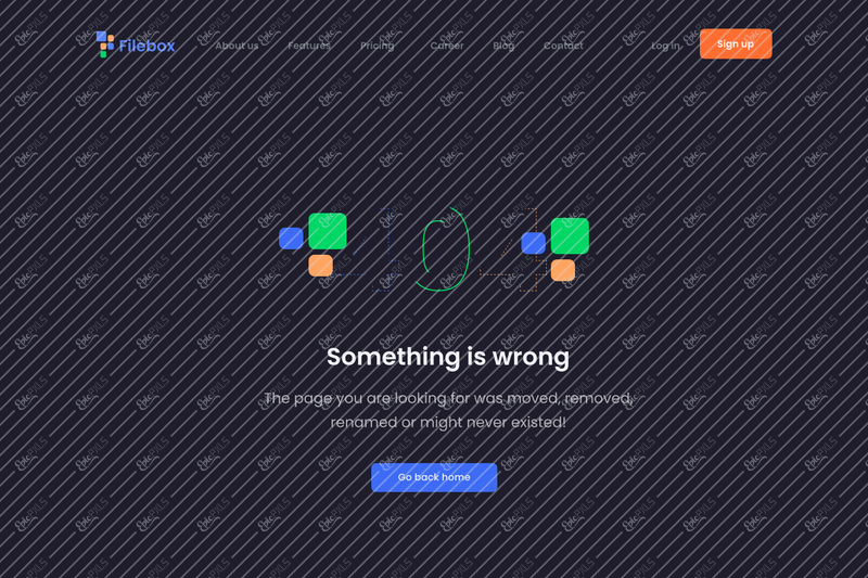 404 error / Light / Desktop