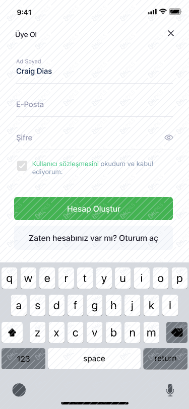 03 - Yeni Üyelik