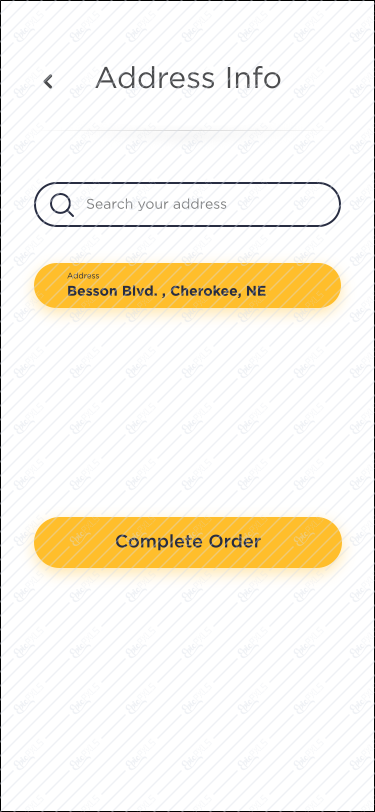 Address Info Screen 7 - Add Address New