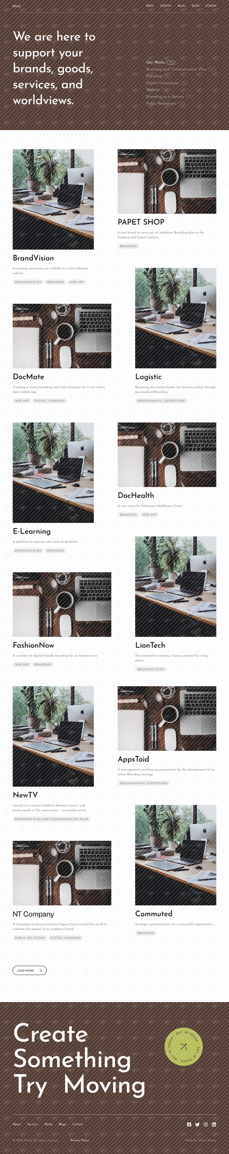Projects Listing (Desktop)