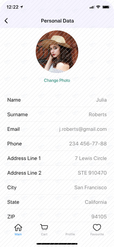 Profile - Personal Data