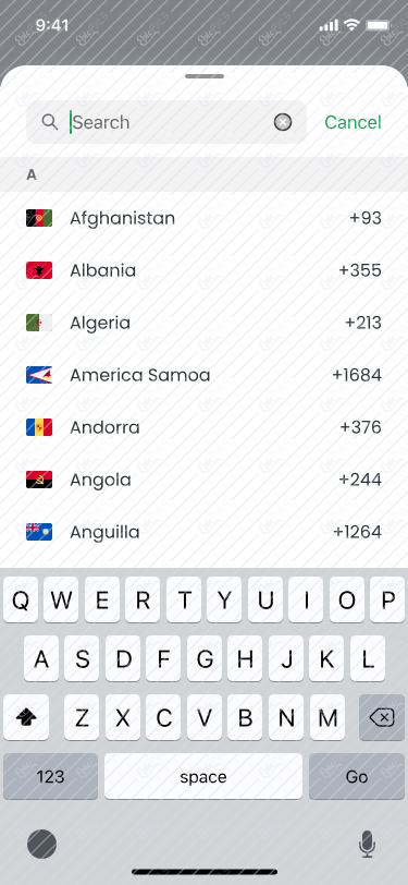 2_Registration_Select country code