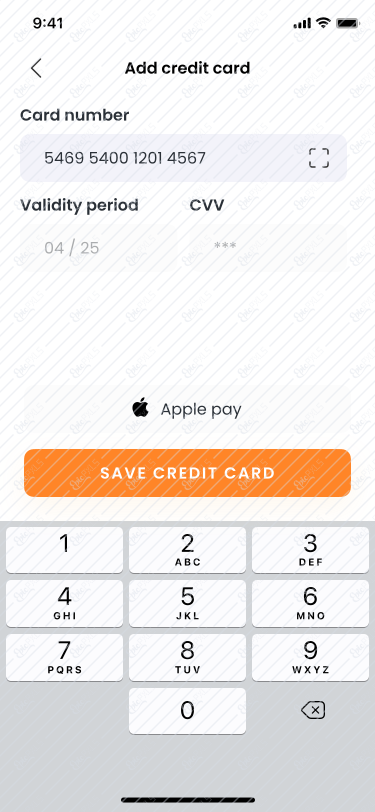 Add credit card