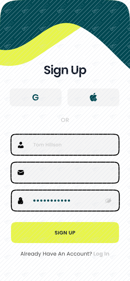 Sign Up - Active
